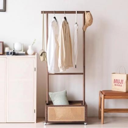 Coat Hanger Tree With Storage Shelf Organizer